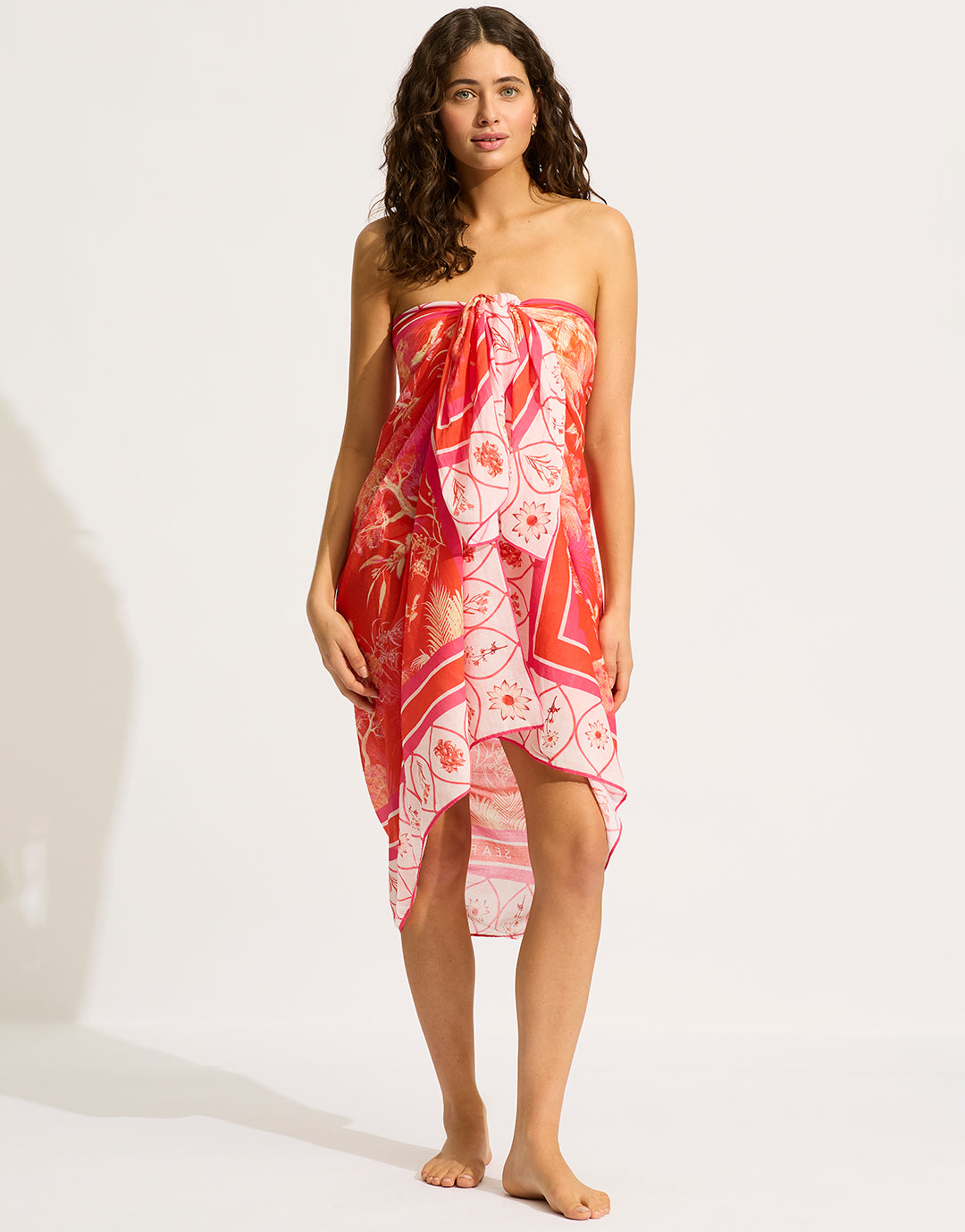 Marbella Sarong - Flame - Simply Beach UK