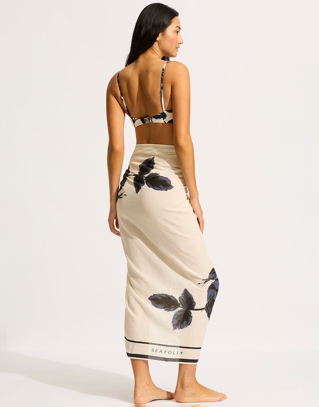 Rococo Sarong - Black - Simply Beach UK