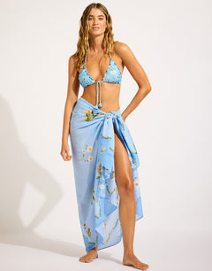 Modern Romance Sarong - Powder Blue - Simply Beach UK