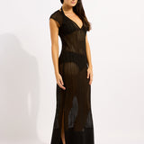 Beach Edit Maxi Tank Dress - Black - Simply Beach UK