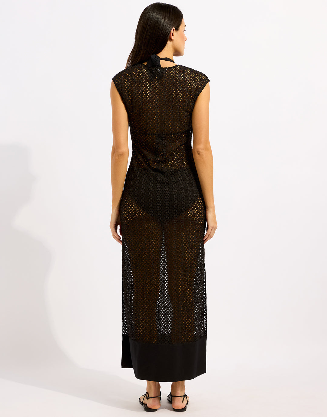 Beach Edit Maxi Tank Dress - Black - Simply Beach UK