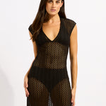 Beach Edit Maxi Tank Dress - Black - Simply Beach UK