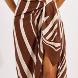 Seafolly Coastline Sarong - Cocoa - Simply Beach UK