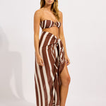 Seafolly Coastline Sarong - Cocoa - Simply Beach UK