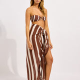 Seafolly Coastline Sarong - Cocoa - Simply Beach UK
