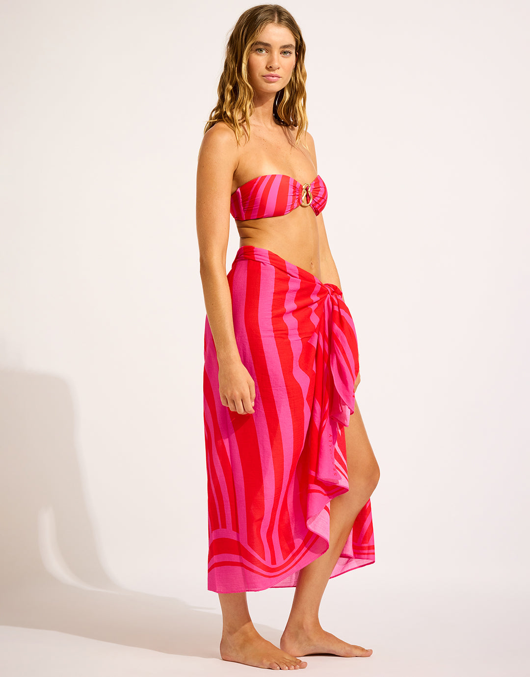 Coastline Sarong - Flame - Simply Beach UK