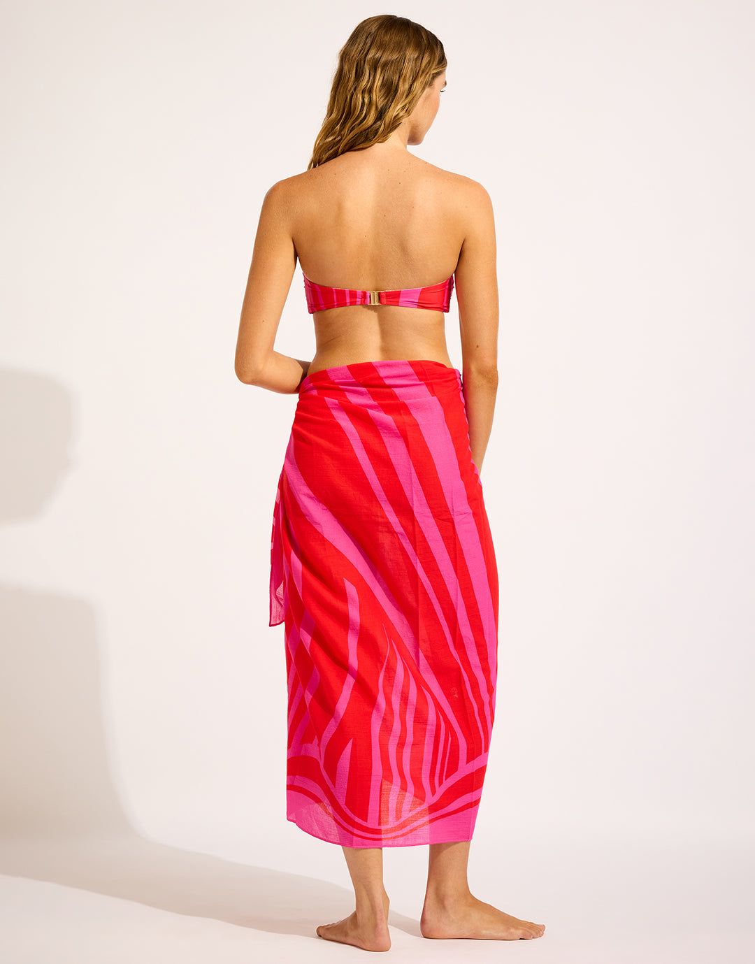 Coastline Sarong - Flame - Simply Beach UK