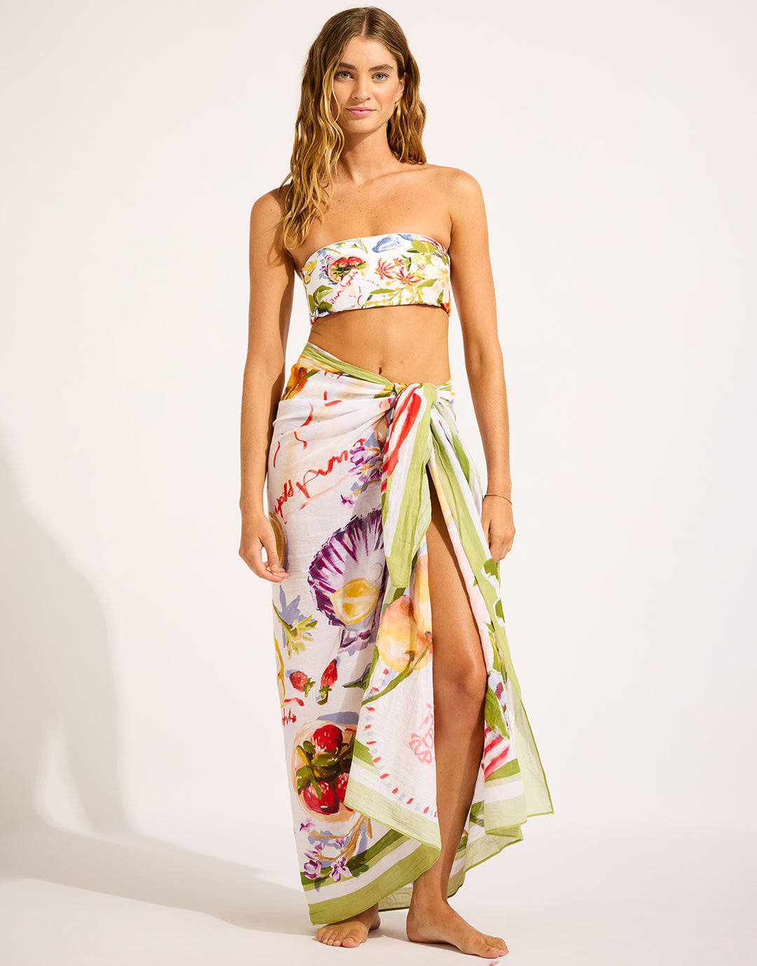 Riviera Coast Sarong - Sage - Simply Beach UK