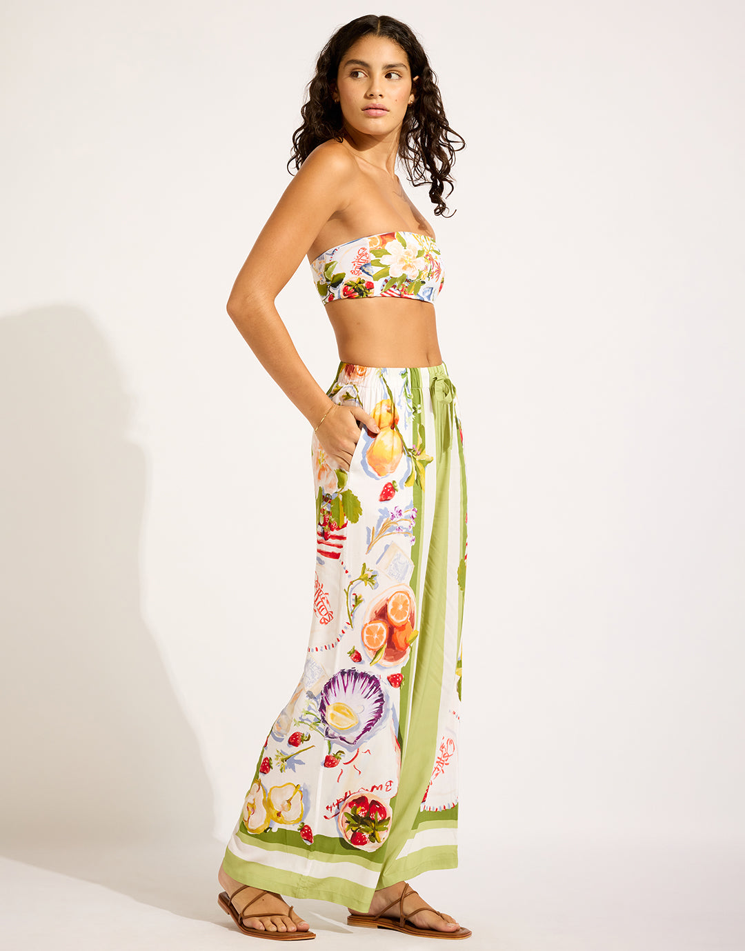 Riviera Coast Pant - Sage - Simply Beach UK