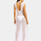Seafolly Beach Edit Lace Cover Up - White - Simply Beach UK