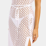 Seafolly Beach Edit Lace Cover Up - White - Simply Beach UK
