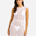 Seafolly Beach Edit Lace Cover Up - White - Simply Beach UK