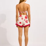 Seafolly Mayflower Tailored Short - Ecru and Cosmo - Simply Beach UK