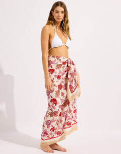 Seafolly Summer Chintz Sarong - Ecru - Simply Beach UK