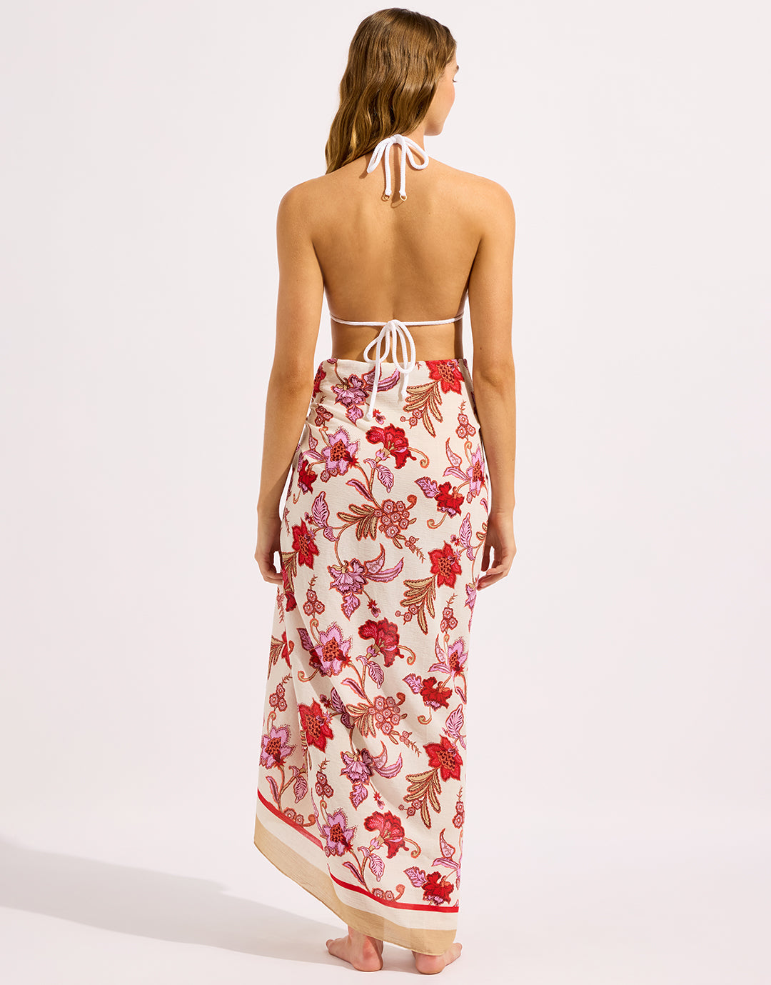 Seafolly Summer Chintz Sarong - Ecru - Simply Beach UK