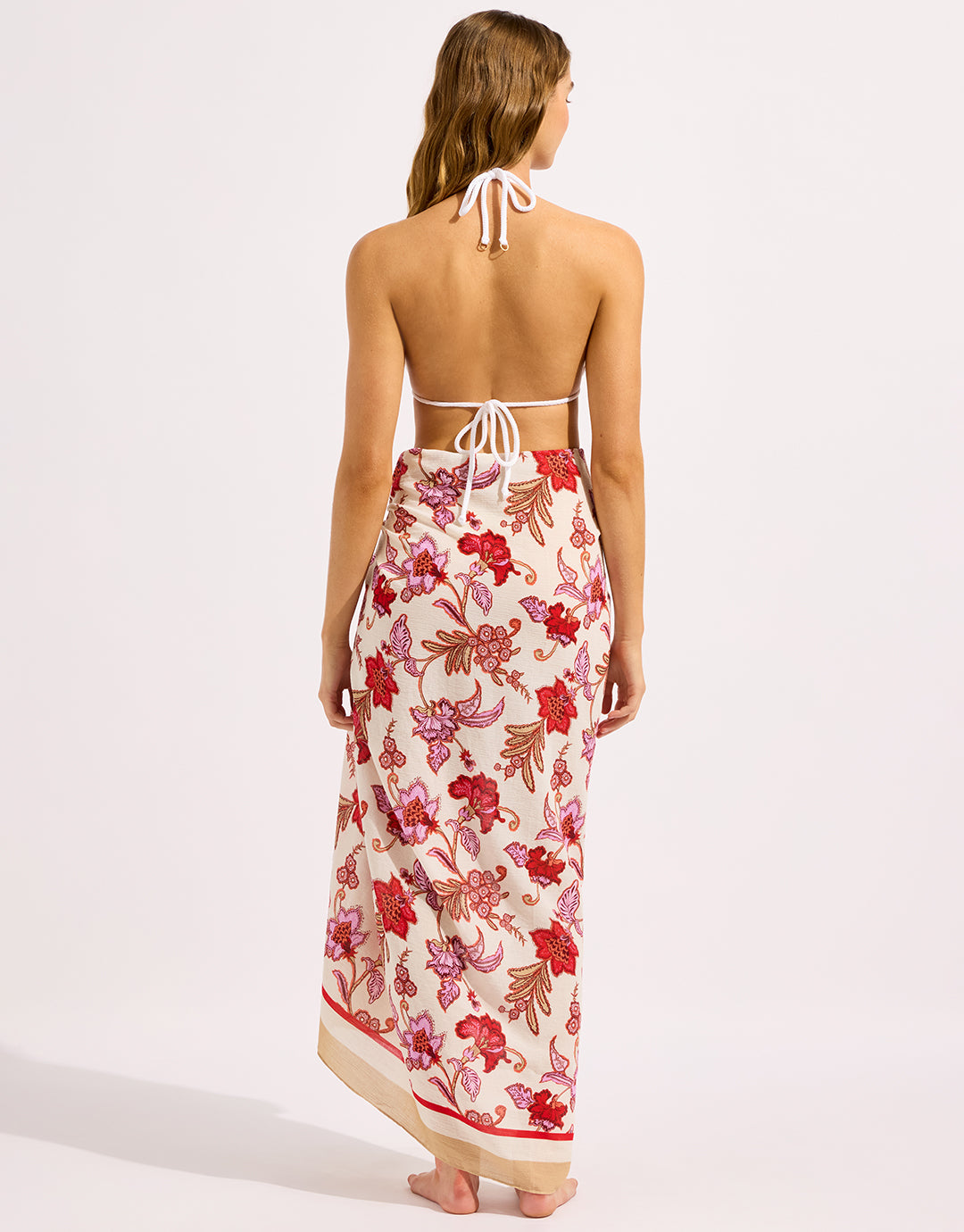 Seafolly Summer Chintz Sarong - Ecru - Simply Beach UK