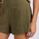 Beach Edit Tailored Short - Olive
