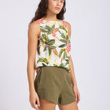 Beach Edit Tailored Short - Olive