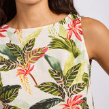Paradise Heat Sleeveless Top - Vanilla
