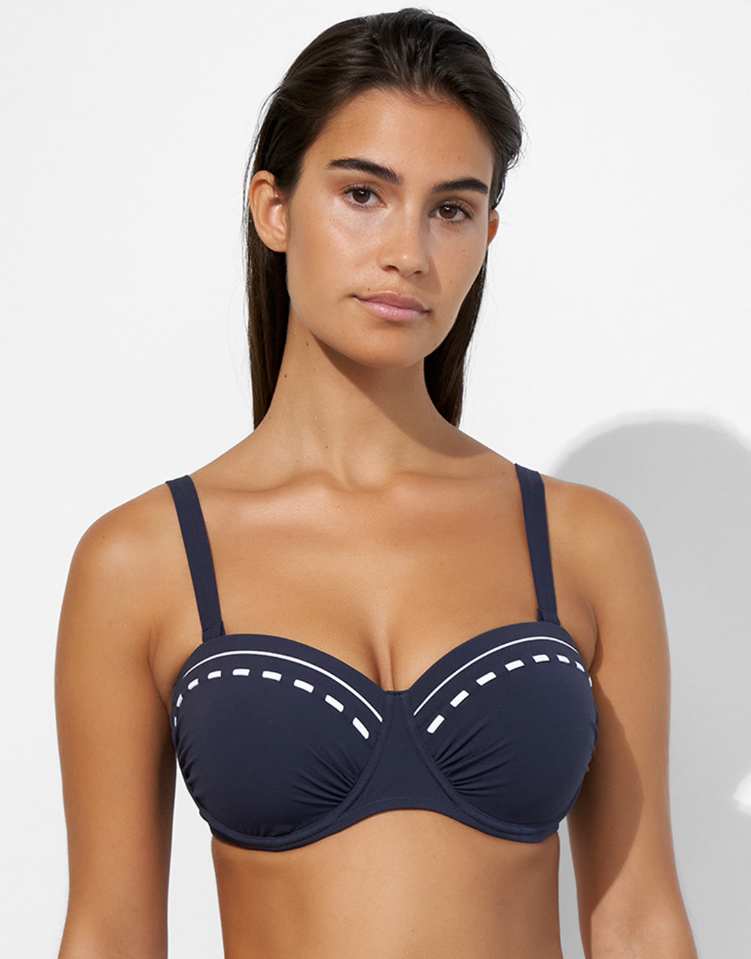 Marine Mindset Underwired Bikini Top - Skipper Blue - Simply Beach UK