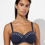 Marine Mindset Underwired Bikini Top - Skipper Blue - Simply Beach UK