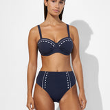 Marine Mindset Underwired Bikini Top - Skipper Blue - Simply Beach UK