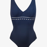 Marine Mindset Underwired V Neck Swimsuit - Skipper Blue - Simply Beach UK