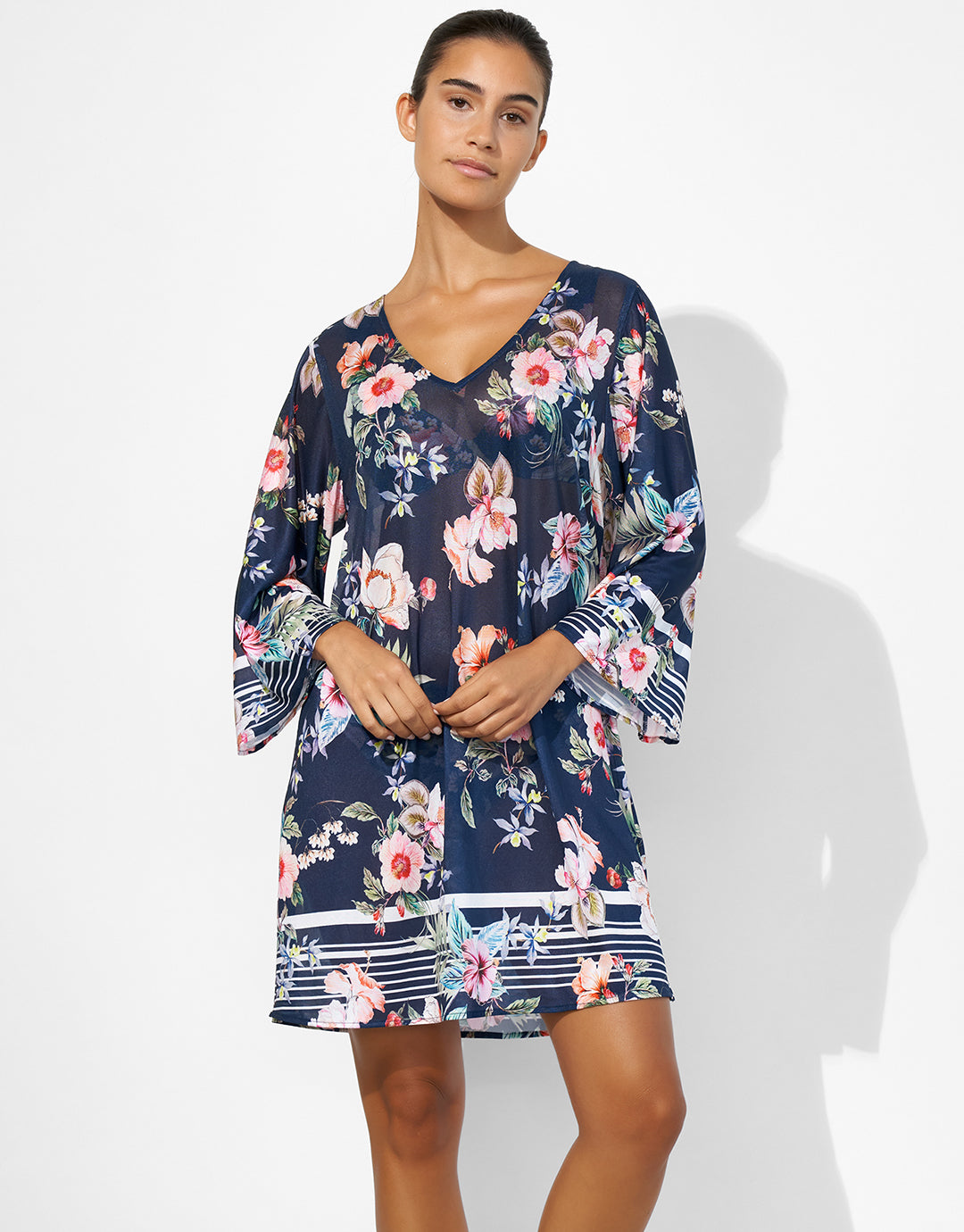 Lush Delight Tunic - Hibiscus Indigo - Simply Beach UK