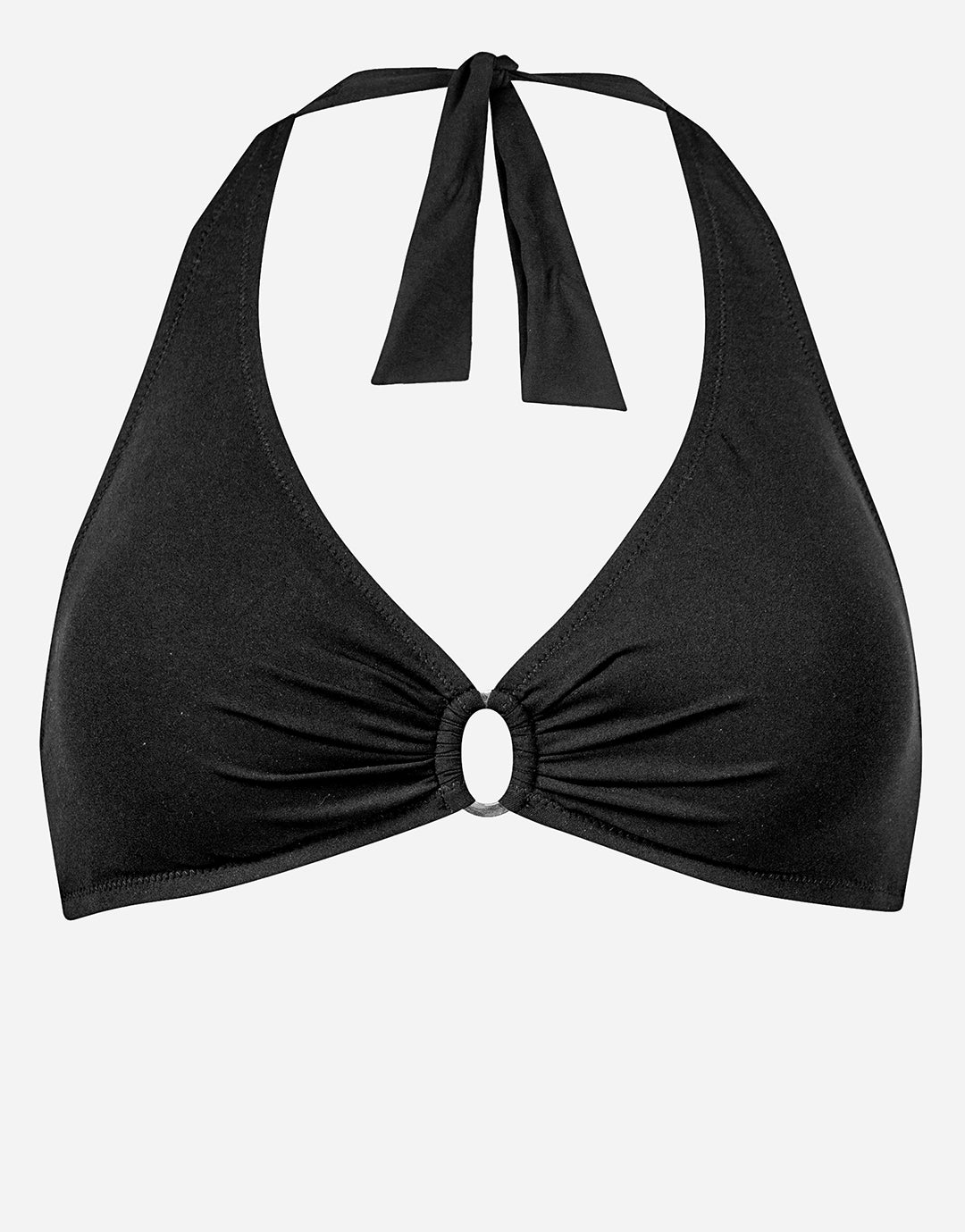 The Core Halter Bikini Top - Black - Simply Beach UK