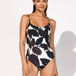 Twilight Underwired Tank Swimsuit - Deep Dark-Cream - Simply Beach UK