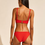 The Bloom Bralette Bikini Top - Radiant Red - Simply Beach UK