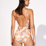 Exuberance Belted Swimsuit - Solar - Simply Beach UK