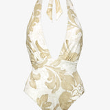 Ornation Deep Plunge Swimsuit - Canvas Sand - Simply Beach UK
