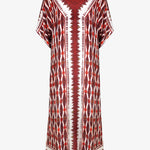 Sanguine Maxi Kaftan - Crimson - Simply Beach UK