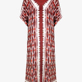 Sanguine Maxi Kaftan - Crimson - Simply Beach UK
