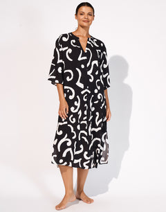 Monochroma Dress - Black and Tofu - Simply Beach UK
