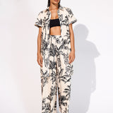 Legend Beach Shirt - Cream and Black - Simply Beach UK