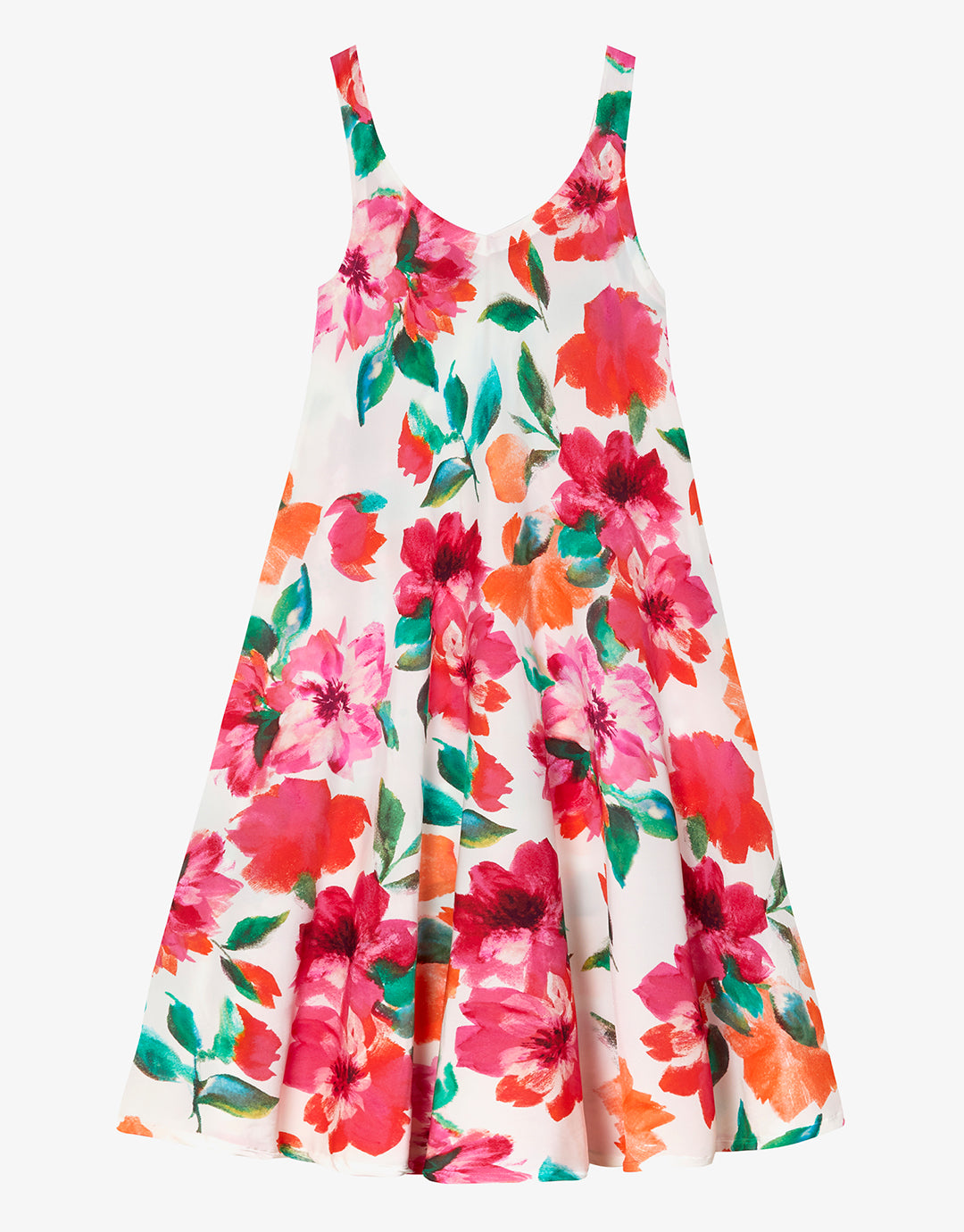 Dahlia Midi Beach Dress - Pink Floral - Simply Beach UK