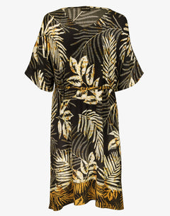 Seductive Leaves Tunic - Black Ivory - Simply Beach UK