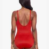 Razzle Dazzle Siren Swimsuit - Cayenne Red - Simply Beach UK