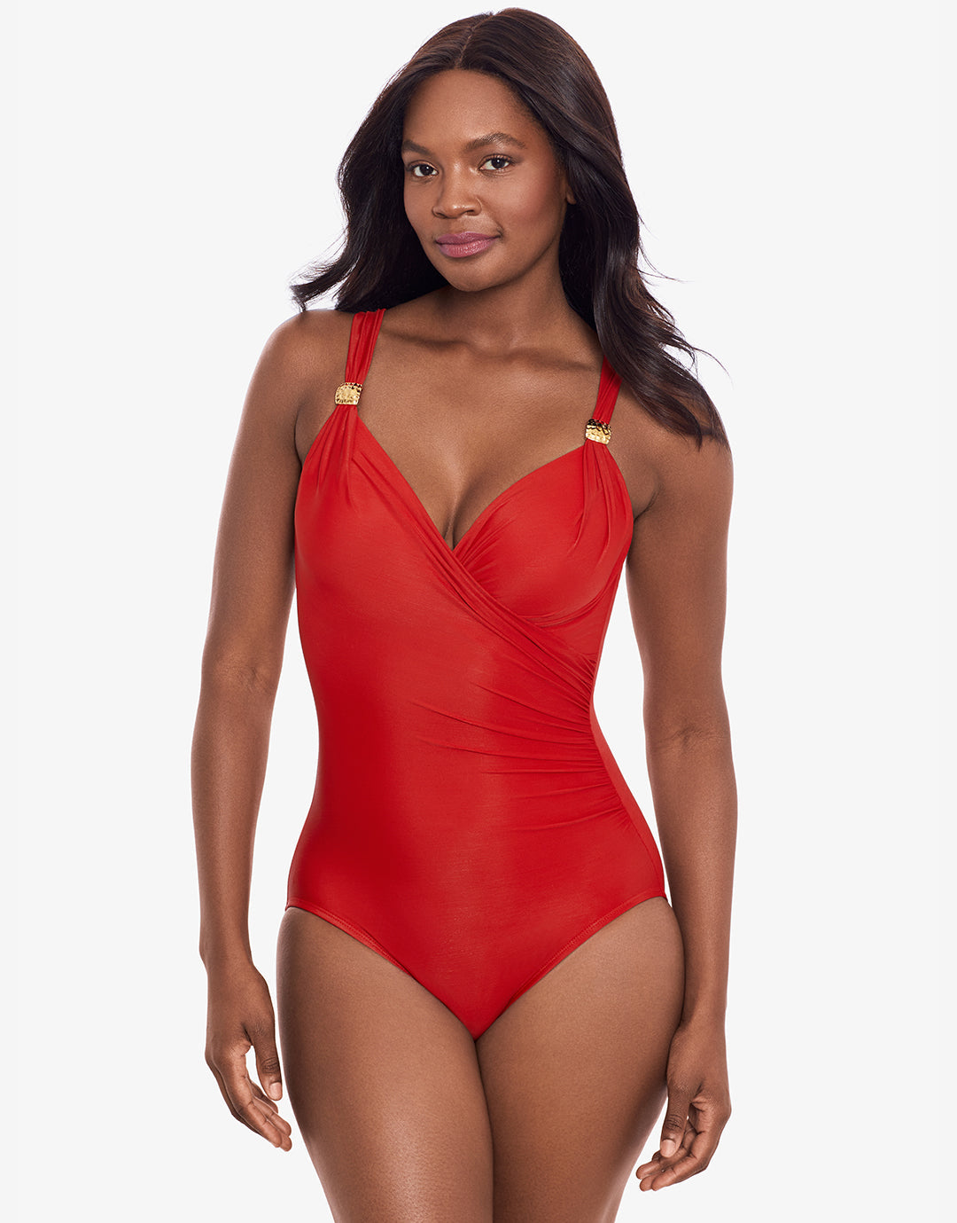 Razzle Dazzle Siren Swimsuit - Cayenne Red - Simply Beach UK