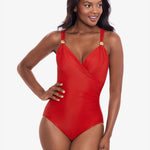 Razzle Dazzle Siren Swimsuit - Cayenne Red - Simply Beach UK