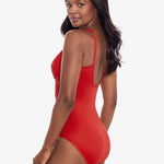 Razzle Dazzle Siren Swimsuit - Cayenne Red - Simply Beach UK