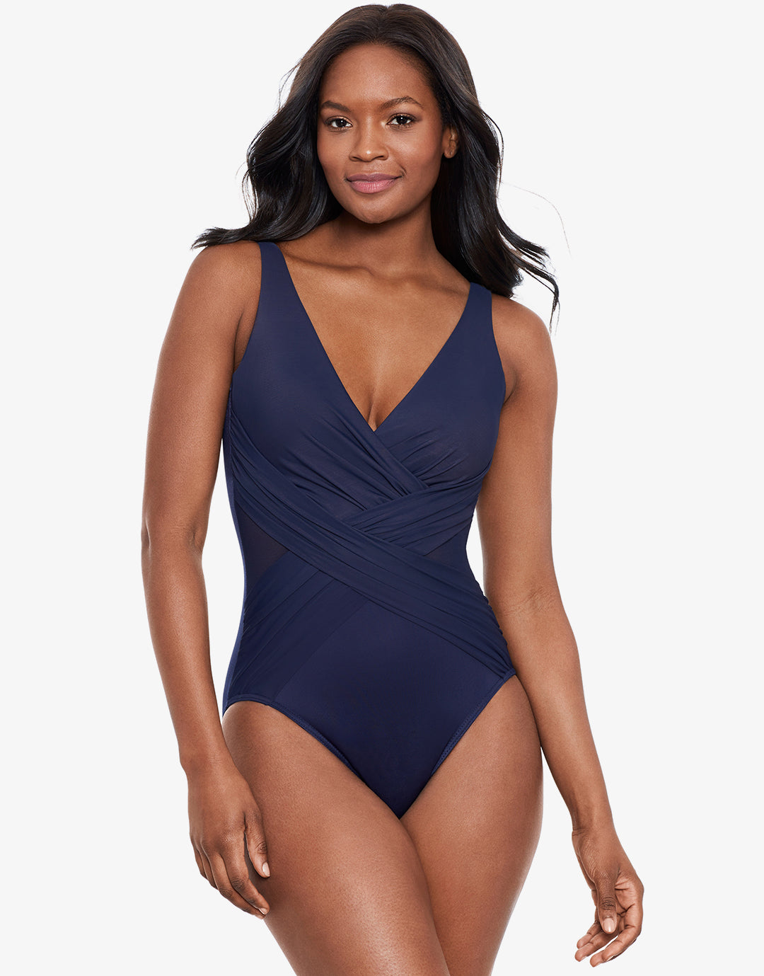 Illusionist Crossover Swimsuit - Midnight - Simply Beach UK