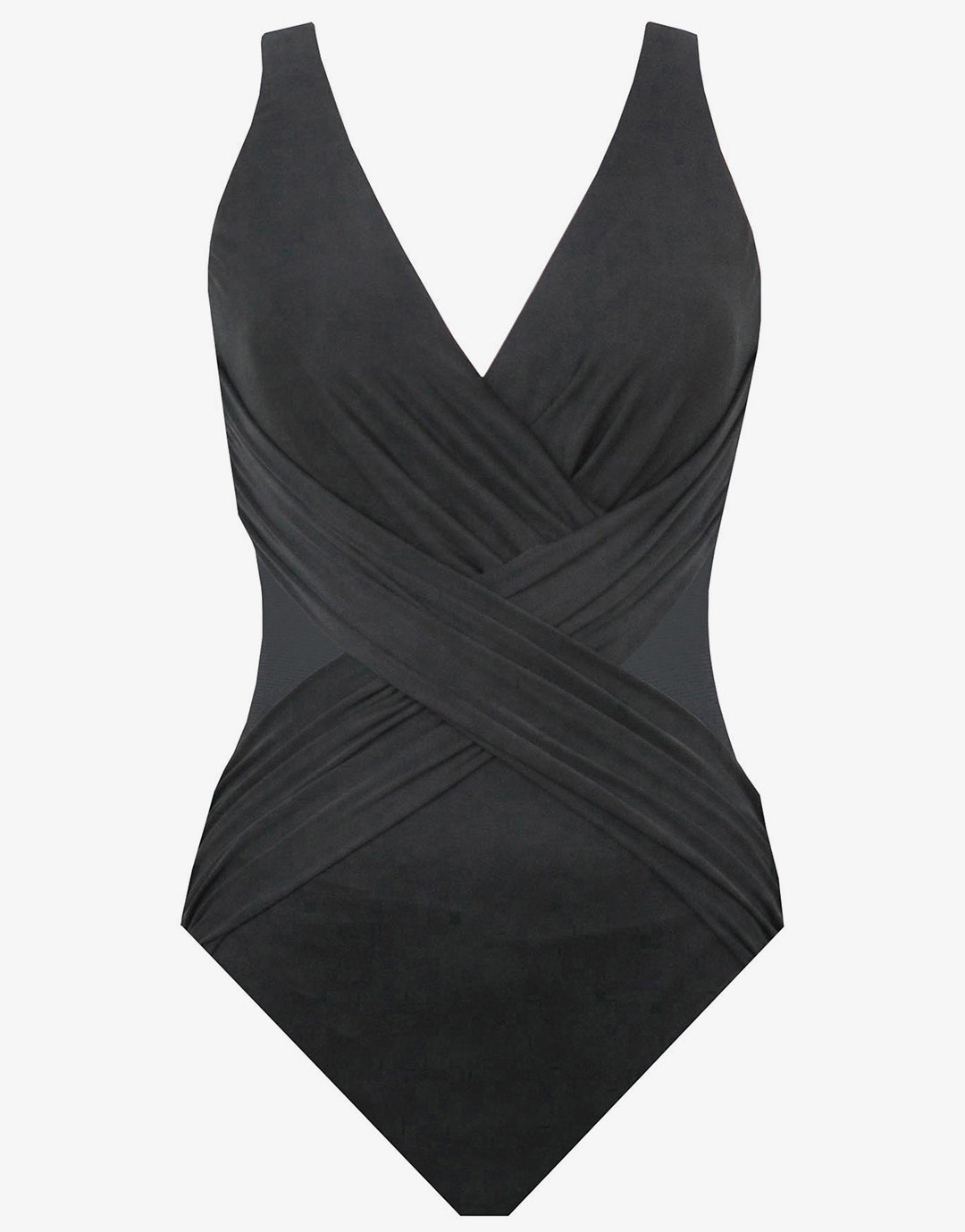 Illusionist Crossover Swimsuit - Black - Simply Beach UK