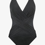 Illusionist Crossover Swimsuit - Black - Simply Beach UK