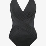 Illusionist Crossover Swimsuit - Black - Simply Beach UK