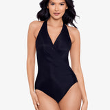 Rock Solid Wrapsody Swimsuit - Black - Simply Beach UK