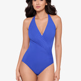Rock Solid Wrapsody Swimsuit - Dephine Blue - Simply Beach UK