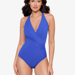 Rock Solid Wrapsody Swimsuit - Dephine Blue - Simply Beach UK